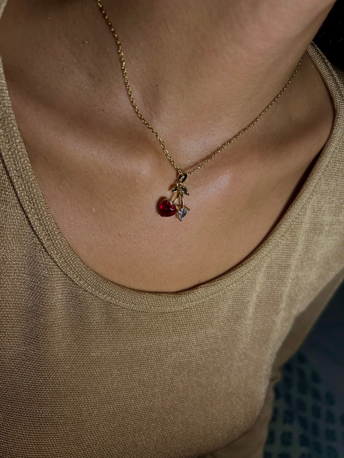 Collier Cherry Rubis
