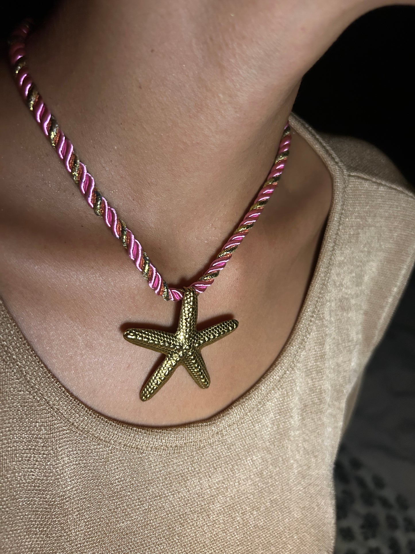 Collier Pink Starfish