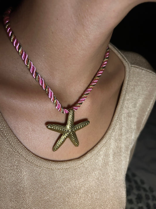 Collier Pink Starfish